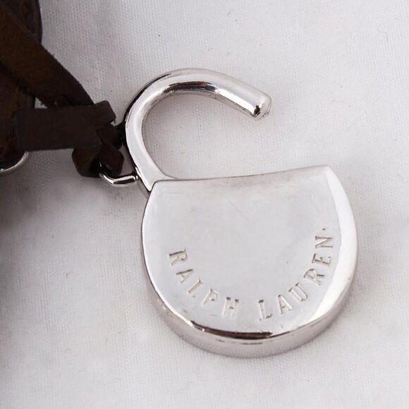 Ralph Lauren Collection Brown Italian Calf & Silver Accent Micro Shoulder Bag - Picture 5 of 16